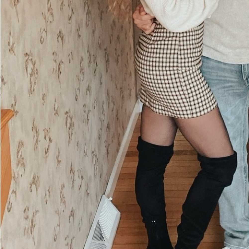 Gingham Mini Skirt | XS